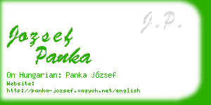 jozsef panka business card